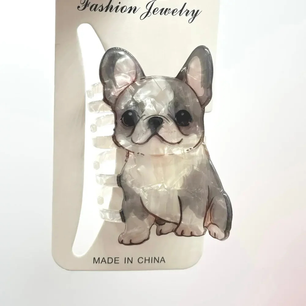French Bulldog Frenchie Puppy Hair Claw Clip NEW